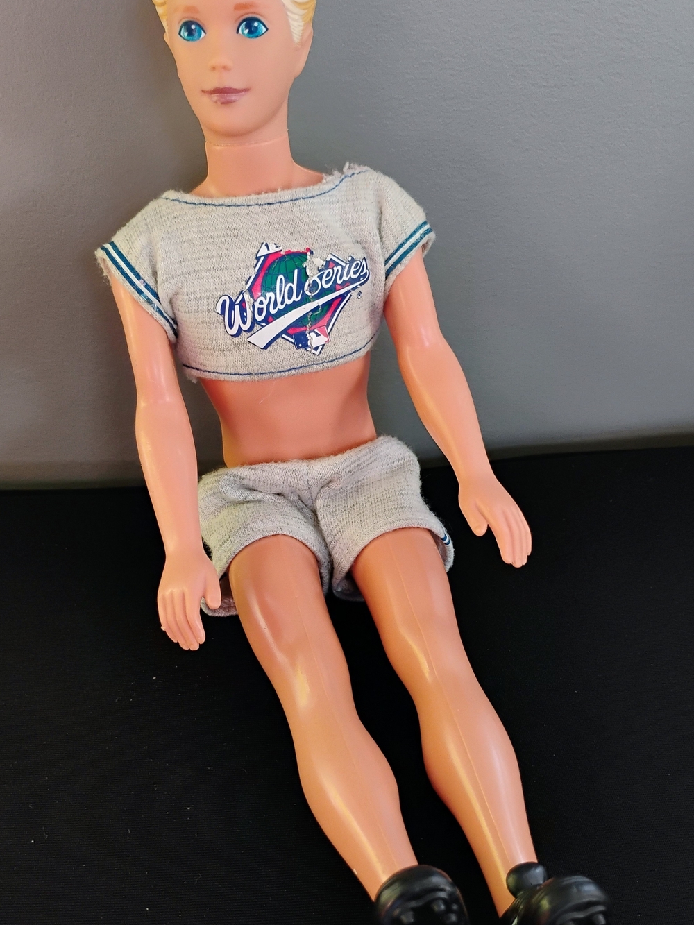 Vintage 1990s Mattel Kevin Doll - Toronto Blue Jays World Series Outfit